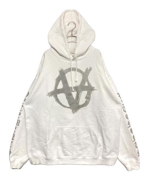 VETEMENTS（ヴェトモン）VETEMENTS (ヴェトモン) アナーキープリントパーカー ホワイト サイズ:Mの古着・服飾アイテム