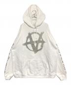 VETEMENTSヴェトモン）の古着「アナーキープリントパーカー」｜ホワイト