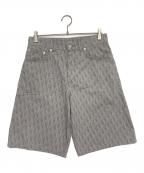 Christian Diorクリスチャン ディオール）の古着「オブリーク柄バミューダショートパンツ」｜グレー