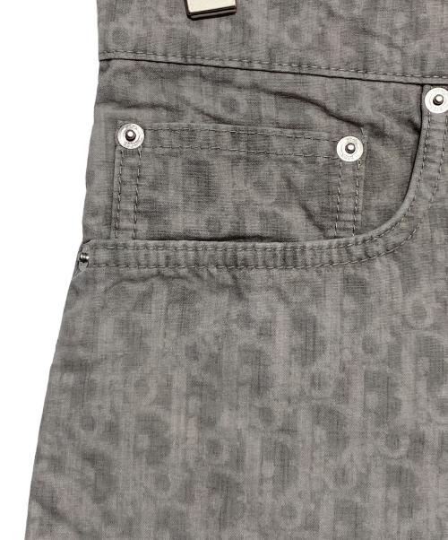 Christian Dior（クリスチャン ディオール）Christian Dior (クリスチャン ディオール) オブリーク柄バミューダショートパンツ グレー サイズ:30の古着・服飾アイテム