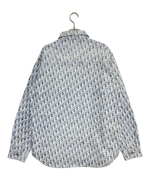Dior（ディオール）Dior (ディオール) オブリーク柄コットンデニムシャツ ブルー サイズ:41の古着・服飾アイテム