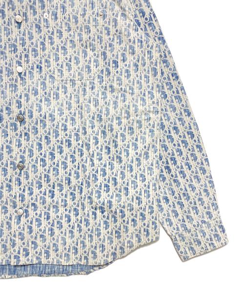 Dior（ディオール）Dior (ディオール) オブリーク柄コットンデニムシャツ ブルー サイズ:41の古着・服飾アイテム