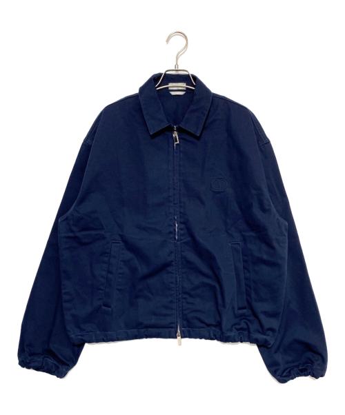 Christian Dior（クリスチャン ディオール）Christian Dior (クリスチャン ディオール) 25SS CD icon cotton twill jacket with zip closure/CD アイコン ジップジャケット ネイビー サイズ:46の古着・服飾アイテム
