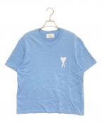 AMI Alexandre Mattiussiアミアレクサンドルマテュッシ）の古着「ハートロゴ半袖Tシャツ」｜スカイブルー