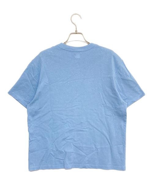AMI Alexandre Mattiussi（アミアレクサンドルマテュッシ）AMI Alexandre Mattiussi (アミアレクサンドルマテュッシ) ハートロゴ半袖Tシャツ スカイブルー サイズ:Lの古着・服飾アイテム