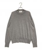 AMI Alexandre Mattiussiアミアレクサンドルマテュッシ）の古着「ハートロゴサマーニット」｜ライトグレー