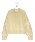 AMI Alexandre Mattiussiアミアレクサンドルマテュッシ）の古着「ダメージ加工ハートロゴスウェット」｜アイボリー