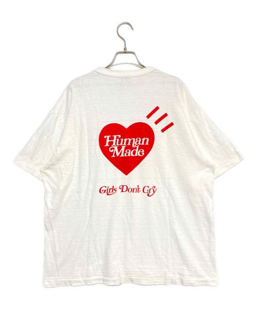 HUMAN MADE（ヒューマンメイド）HUMAN MADE (ヒューマンメイド) GIRLS DON'T CRY (ガールズ ドント クライ) GDC VALENTINE'S DAY T-SHIRT ホワイト サイズ:3XLの古着・服飾アイテム