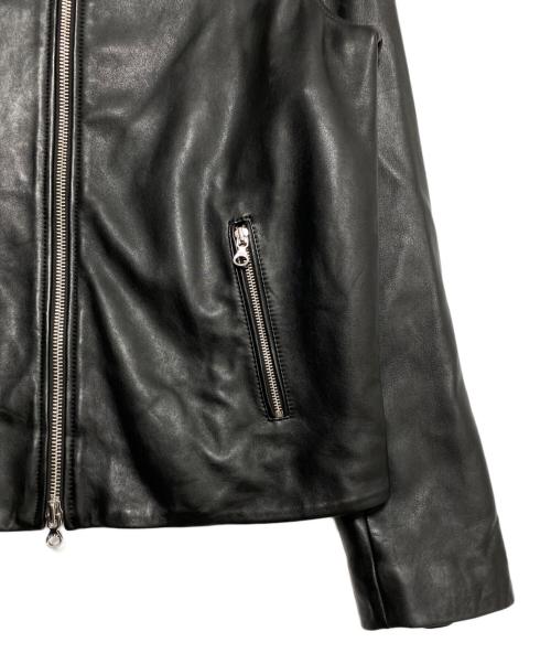 DIESEL（ディーゼル）DIESEL (ディーゼル) L-Metal ジップアップ シープスキンジャケット ブラック サイズ:48の古着・服飾アイテム