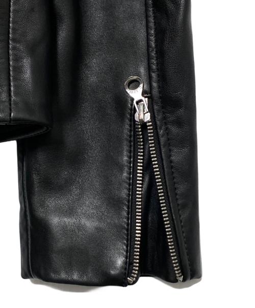 DIESEL（ディーゼル）DIESEL (ディーゼル) L-Metal ジップアップ シープスキンジャケット ブラック サイズ:48の古着・服飾アイテム