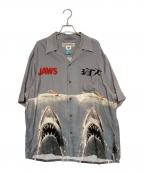 WACKO MARIA×JAWSワコマリア×ジョーズ）の古着「S/S HAWAIIAN SHIRT」｜グレー