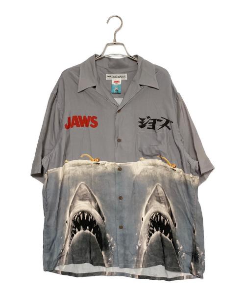 WACKO MARIA（ワコマリア）WACKO MARIA (ワコマリア) JAWS (ジョーズ) S/S HAWAIIAN SHIRT グレー サイズ:XLの古着・服飾アイテム
