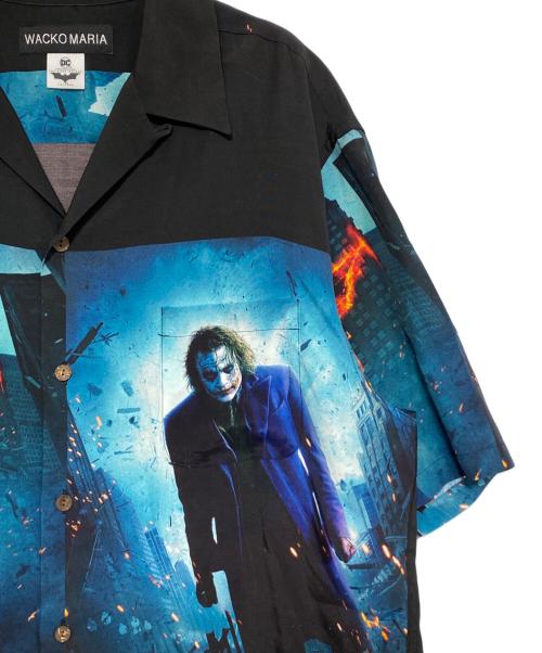 WACKO MARIA（ワコマリア）WACKO MARIA (ワコマリア) THE DARK KNIGHT TRILOGY (ダークナイトトリロジー) HAWAIIAN SHIRT -TYPE-2 ブラック サイズ:XLの古着・服飾アイテム