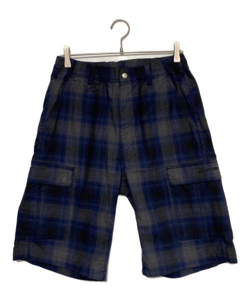 SUPREME（シュプリーム）SUPREME (シュプリーム) Shadow Plaid Cargo Short ネイビー サイズ:Sの古着・服飾アイテム