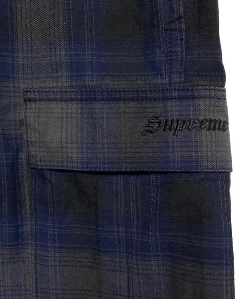 SUPREME（シュプリーム）SUPREME (シュプリーム) Shadow Plaid Cargo Short ネイビー サイズ:Sの古着・服飾アイテム
