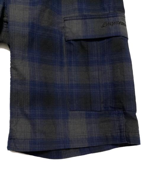 SUPREME（シュプリーム）SUPREME (シュプリーム) Shadow Plaid Cargo Short ネイビー サイズ:Sの古着・服飾アイテム