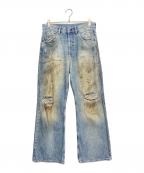 Acne studiosアクネ ストゥディオス）の古着「2021M Penicillinダメージ加工デニムパンツ」｜インディゴ