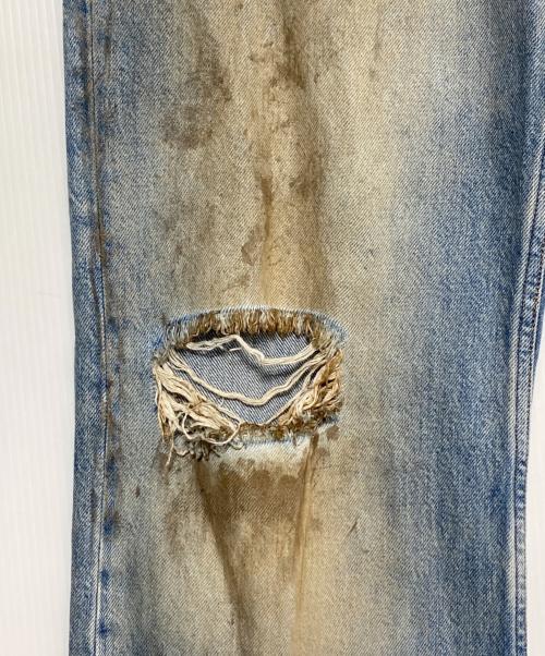 Acne studios（アクネ ストゥディオス）Acne studios (アクネ ストゥディオス) 2021M Penicillinダメージ加工デニムパンツ インディゴ サイズ:31の古着・服飾アイテム