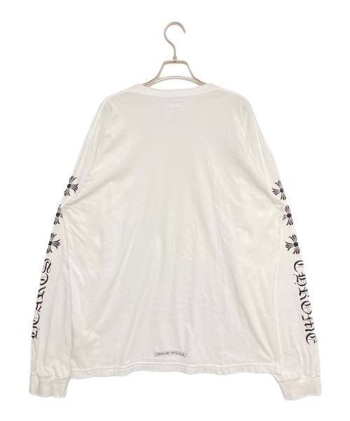 CHROME HEARTS（クロムハーツ）CHROME HEARTS (クロムハーツ) ロングTシャツ 6CHプラス ホワイト サイズ:XXLの古着・服飾アイテム