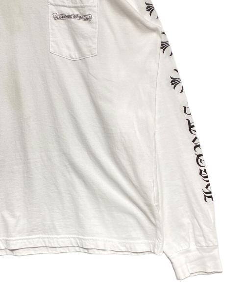 CHROME HEARTS（クロムハーツ）CHROME HEARTS (クロムハーツ) ロングTシャツ 6CHプラス ホワイト サイズ:XXLの古着・服飾アイテム