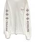 中古・古着 CHROME HEARTS (クロムハーツ) ロングTシャツ 6CHプラス ホワイト サイズ:XXL：68000円