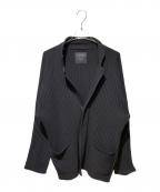 s'yteサイト）の古着「12G SNAP FASTENER KNIT JACKET」｜ブラック