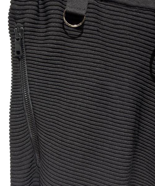 s'yte（サイト）s'yte (サイト) 12G Spritzy Plain Stitches Hem Rib Saruel Pants ブラック サイズ:3の古着・服飾アイテム