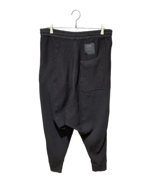 s'yte（サイト）s'yte (サイト) 12G Spritzy Plain Stitches Hem Rib Saruel Pants ブラック サイズ:3の古着・服飾アイテム