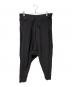s'yte（サイト）の古着「12G Spritzy Plain Stitches Hem Rib Saruel Pants」｜ブラック