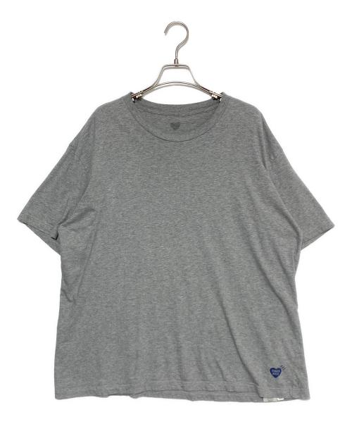 HUMAN MADE（ヒューマンメイド）HUMAN MADE (ヒューマンメイド) PILE T-SHIRT グレー サイズ:Lの古着・服飾アイテム