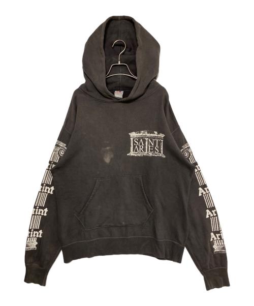 SAINT MICHAEL（セントマイケル）SAINT MICHAEL (セントマイケル) ARIES (アリーズ) ARS HOODIE/ST ARIES グレー サイズ:Lの古着・服飾アイテム