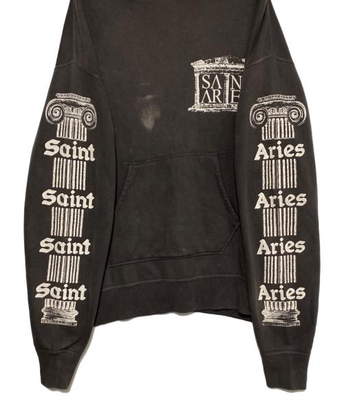 SAINT MICHAEL（セントマイケル）SAINT MICHAEL (セントマイケル) ARIES (アリーズ) ARS HOODIE/ST ARIES グレー サイズ:Lの古着・服飾アイテム