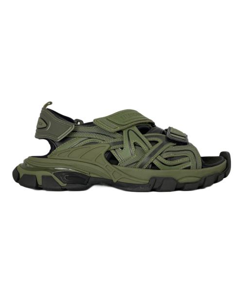 BALENCIAGA（バレンシアガ）BALENCIAGA (バレンシアガ) TRACK SANDAL ブラック×カーキ サイズ:43の古着・服飾アイテム