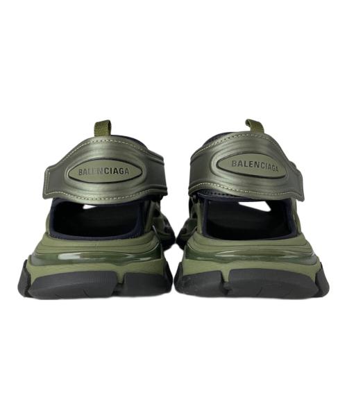 BALENCIAGA（バレンシアガ）BALENCIAGA (バレンシアガ) TRACK SANDAL ブラック×カーキ サイズ:43の古着・服飾アイテム