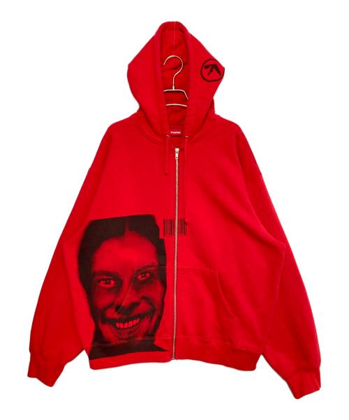 SUPREME（シュプリーム）SUPREME (シュプリーム) Aphex Twin (エイフェックス ツイン) Zip Up Hooded Sweashirt レッド サイズ:Lの古着・服飾アイテム