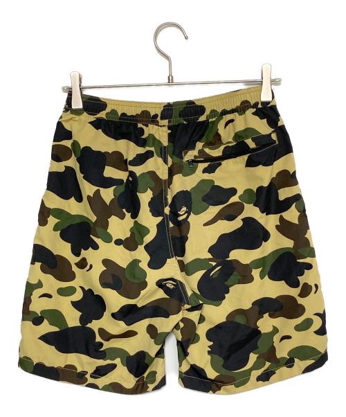 A BATHING APE（ア ベイシング エイプ）A BATHING APE (ア ベイシング エイプ) 1ST CAMO BEACH PANTS オリーブ×ベージュ サイズ:Sの古着・服飾アイテム