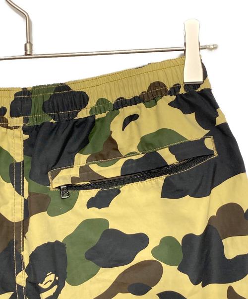 A BATHING APE（ア ベイシング エイプ）A BATHING APE (ア ベイシング エイプ) 1ST CAMO BEACH PANTS オリーブ×ベージュ サイズ:Sの古着・服飾アイテム
