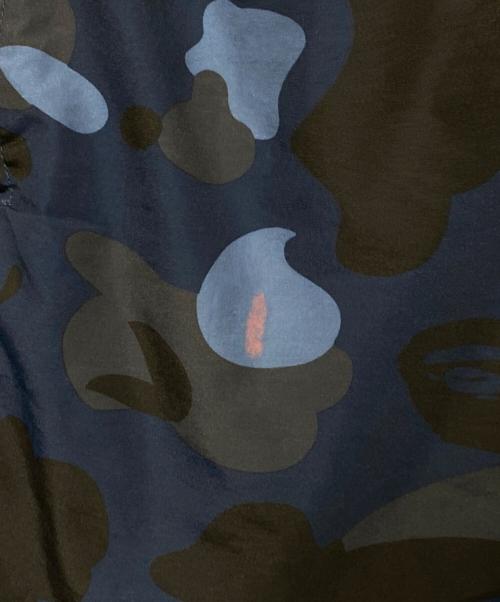 A BATHING APE（ア ベイシング エイプ）A BATHING APE (ア ベイシング エイプ) 1ST CAMO BEACH PANTS ブラック×ブルー サイズ:Sの古着・服飾アイテム