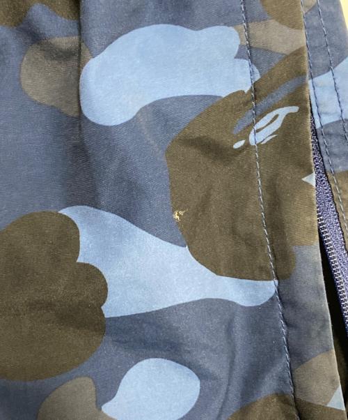 A BATHING APE（ア ベイシング エイプ）A BATHING APE (ア ベイシング エイプ) 1ST CAMO BEACH PANTS ブラック×ブルー サイズ:Sの古着・服飾アイテム