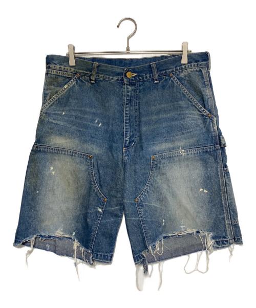 SAINT MICHAEL（セントマイケル）SAINT MICHAEL (セントマイケル) DOUBLE KNEE SHORTS 5 サイズ:Lの古着・服飾アイテム