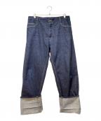 BOTTEGA VENETAボッテガベネタ）の古着「クラシックストレートデニムパンツ」｜インディゴ