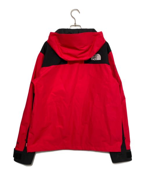 SUPREME（シュプリーム）SUPREME (シュプリーム) THE NORTH FACE (ザ ノース フェイス) Arc Logo Mountain Parka レッド×ブラック サイズ:Mの古着・服飾アイテム