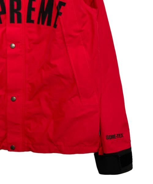 SUPREME（シュプリーム）SUPREME (シュプリーム) THE NORTH FACE (ザ ノース フェイス) Arc Logo Mountain Parka レッド×ブラック サイズ:Mの古着・服飾アイテム