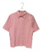 MARNIマルニ）の古着「25SS SEERSUCKER SHIRT」｜レッド×ホワイト