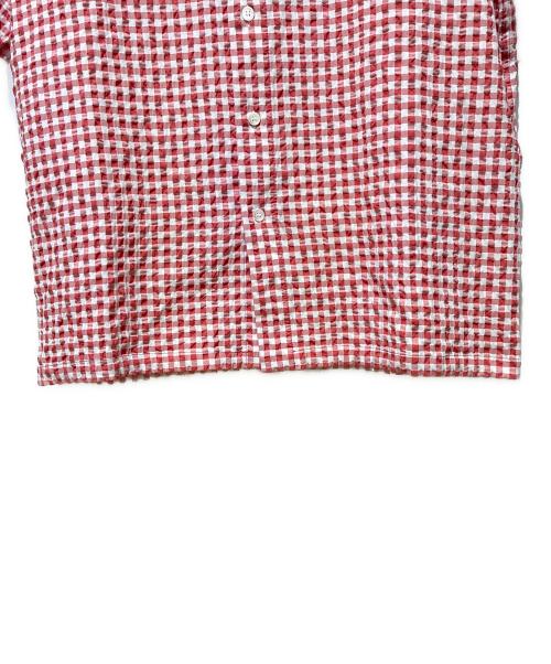 MARNI（マルニ）MARNI (マルニ) 25SS SEERSUCKER SHIRT レッド×ホワイト サイズ:46の古着・服飾アイテム