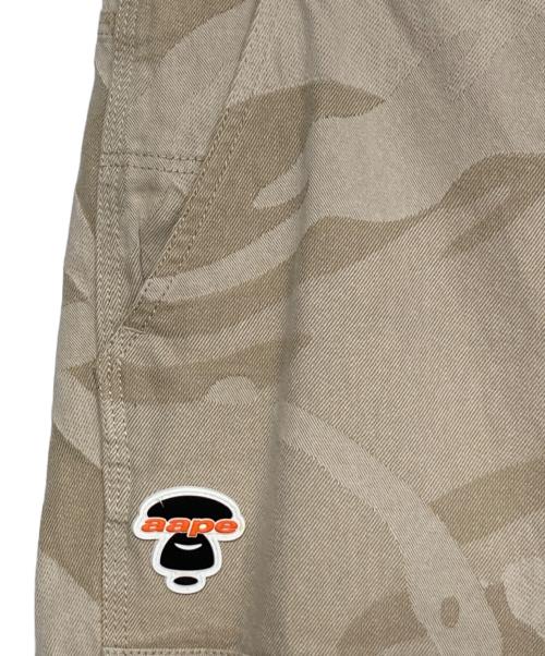 Aape BY A BATHING APE（エーエイプ バイ アベイシングエイプ）Aape BY A BATHING APE (エーエイプ バイ アベイシングエイプ) COLLEGE JACQUARD CAMO PANTS WOVEN PANTS ベージュ サイズ:Lの古着・服飾アイテム