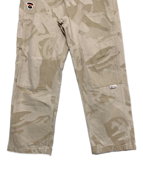 Aape BY A BATHING APE（エーエイプ バイ アベイシングエイプ）Aape BY A BATHING APE (エーエイプ バイ アベイシングエイプ) COLLEGE JACQUARD CAMO PANTS WOVEN PANTS ベージュ サイズ:Lの古着・服飾アイテム