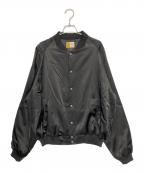 SAINT MICHAELセントマイケル）の古着「LM SATIN JACKET」｜ブラック