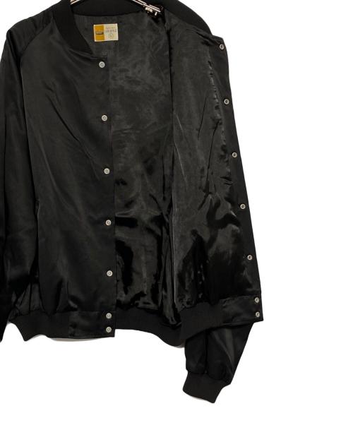 SAINT MICHAEL（セントマイケル）SAINT MICHAEL (セントマイケル) LM SATIN JACKET ブラック サイズ:Lの古着・服飾アイテム