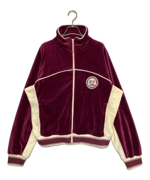 SAINT MICHAEL（セントマイケル）SAINT MICHAEL (セントマイケル) LAST MAN (ラストマン) VELOUR LM TRACK JACKET ボルドー サイズ:Lの古着・服飾アイテム